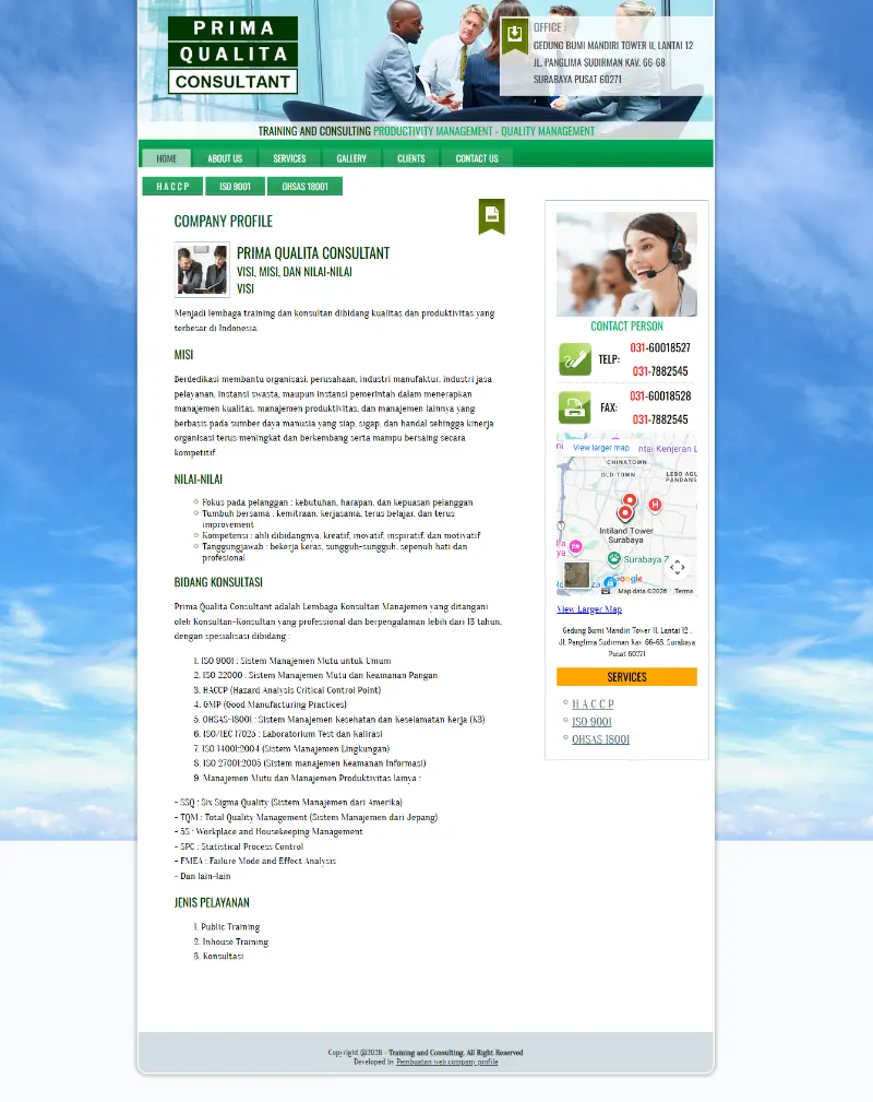 jasa buat Website Konsultan Training Management jasa buat Website Konsultan Training Management