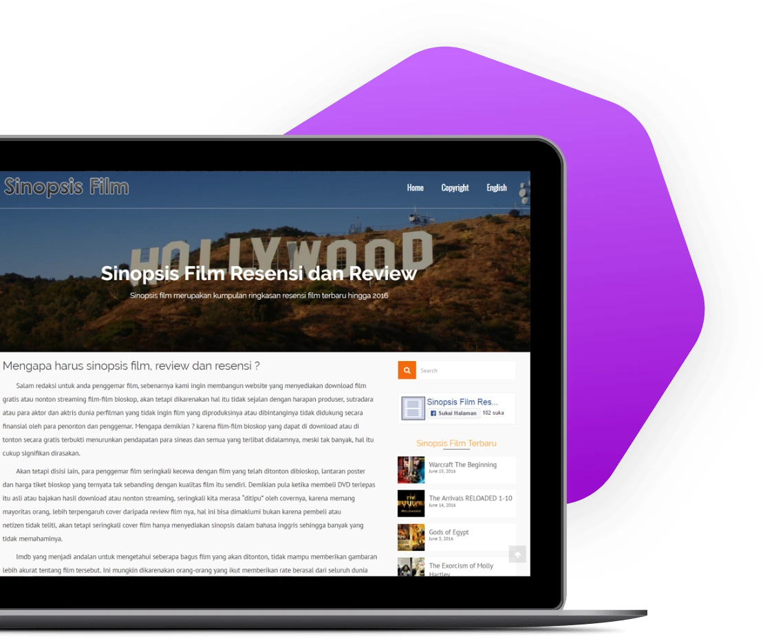 proyek seo blog film